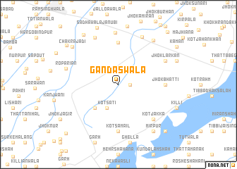 map of Gandāswāla