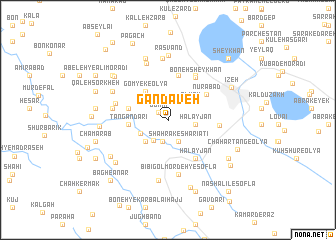 map of Gandaveh