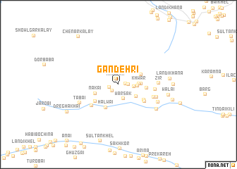 map of Gandehri