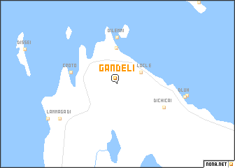 map of Gandeli