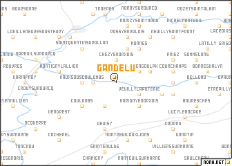 map of Gandelu