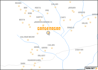 map of Gande Nagar