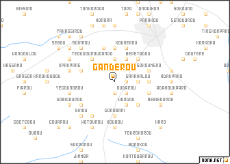 map of Gandérou
