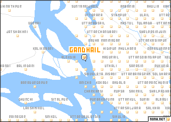 map of Gāndhāil