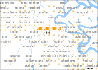 map of Gandharbadi