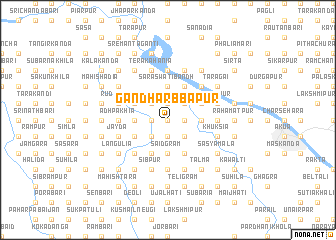 map of Gāndharbbapur