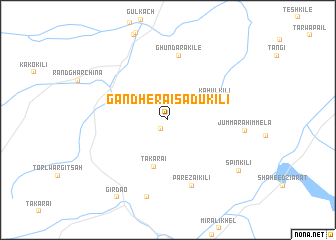 map of Gandherai Sādu Kili