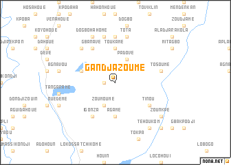 map of Gandjazoumé