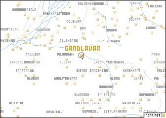 map of Gand Lāvar