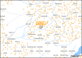 map of Gandli