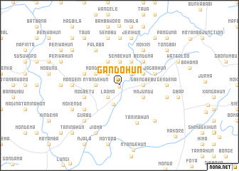 map of Gandohun