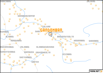 map of Gandom Bān