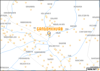 map of Gandom Khvāb