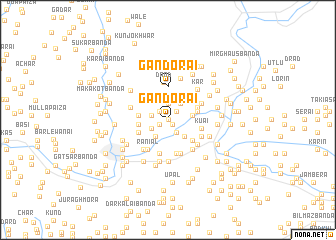map of Gandorai