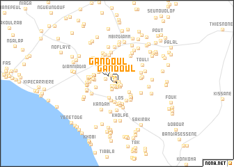 map of Gandoul