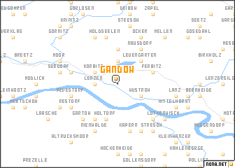 map of Gandow