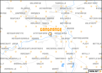 map of Gandrange