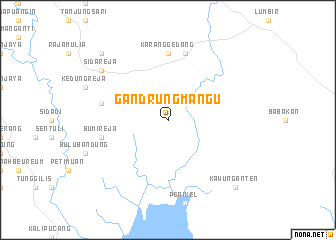 map of Gandrungmangu