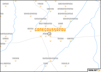 map of Ganégoussarou