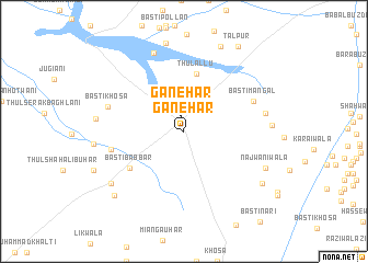 map of Ganehar