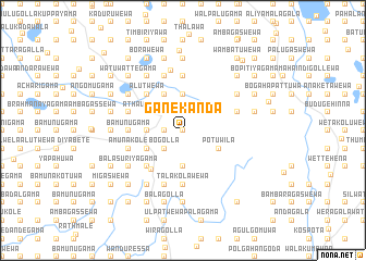 map of Ganekanda