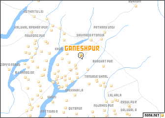 map of Ganeshpur