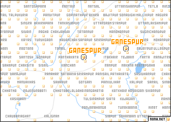 map of Ganespur