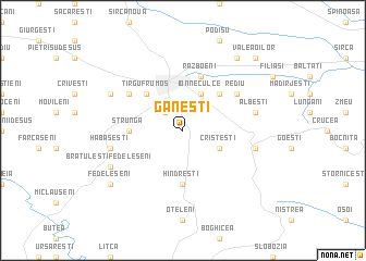 map of Găneşti