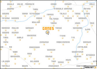map of Ganés