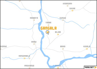 map of Gangala