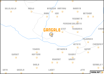 map of Gangalē