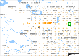 map of Gangānandapur