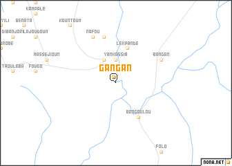 map of Gangan