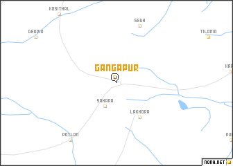 map of Gangāpur