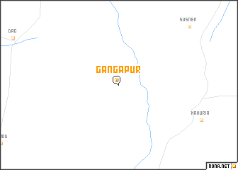 map of Gangāpur