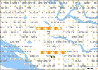 map of Gangārāmpur