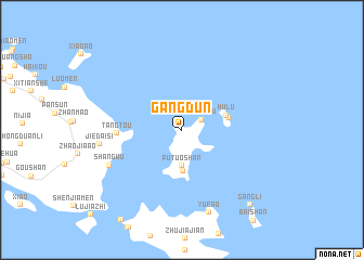 map of Gangdun