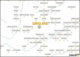 map of Ganglare