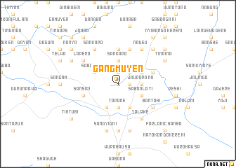 map of Gangmuyen