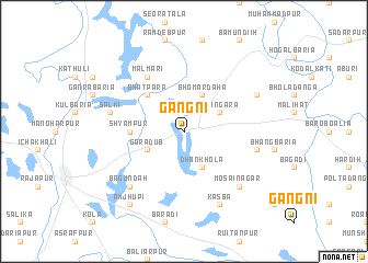 map of Gāngni