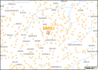 map of Ganići