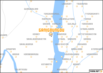 map of Ganigoungou