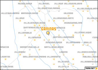 map of Gañinas