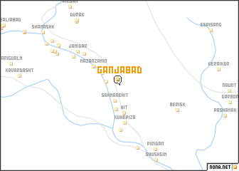 map of Ganjābād