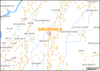 map of Ganjānwāla