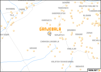 map of Ganj-e Bālā