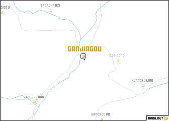 map of Ganjiagou