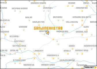 map of Ganjīneh Ketāb