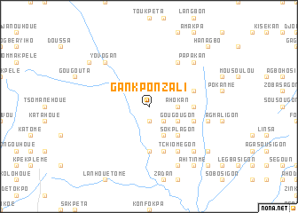 map of Gankponzali