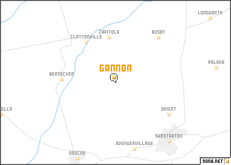 map of Gannon